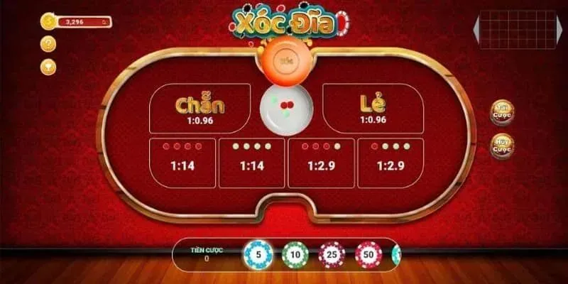 Chơi xóc đĩa online chẵn lẻ